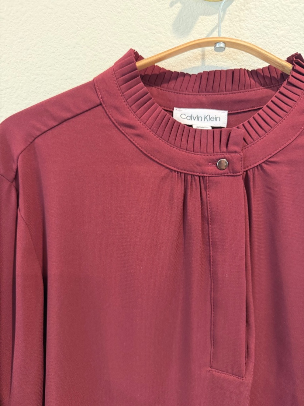 Calvin Klein Burgundy Blouse
